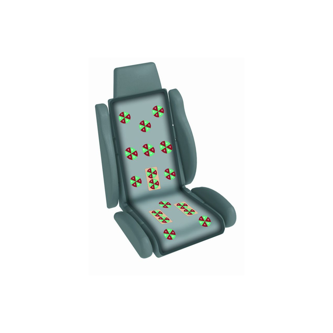 Magnetoterapinis kilimėlis automobilių sėdynėms